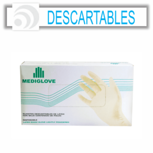 DESCARTABLE - Guantes Latex caja x 100 u SMOLL