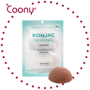 COONY - Esponja Facial con Fina Arcilla Volc?nica de Jeju -POROS DILATADOS-