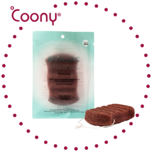 COONY - Esponja Corporal Konjac Original Arcilla Roja