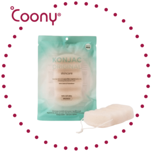 COONY - Esponja Corporal Konjac Original Blanca