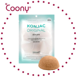 COONY - Esponja Facial con Fina Arcilla Amarilla Francesa Natural -PIEL AT?PICA-