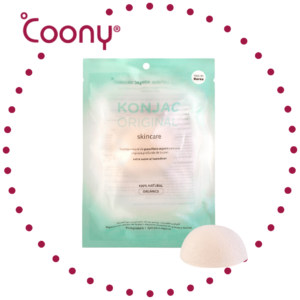 COONY - Esponja Facial Konjac Original Blanca