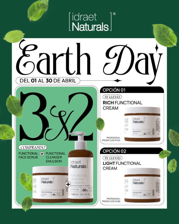 Promo IDRAET - P45B - Comprando Functional Scrub + Cleanser Emulsion = te llevas LIGHT CREAM.