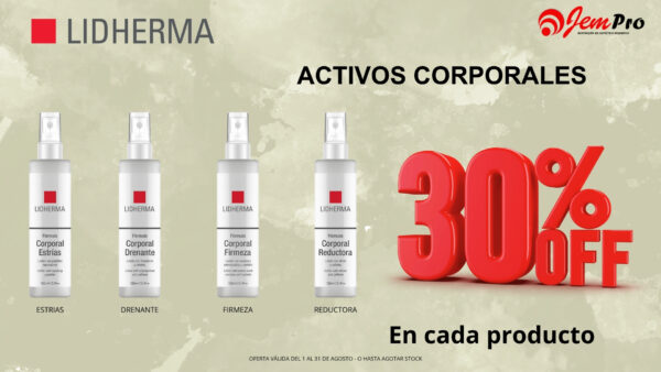 Promo LIDHERMA - Activos Corporales 30% Off