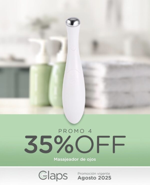 Promo GLAPS - Masajeador de Ojos 35 % Off