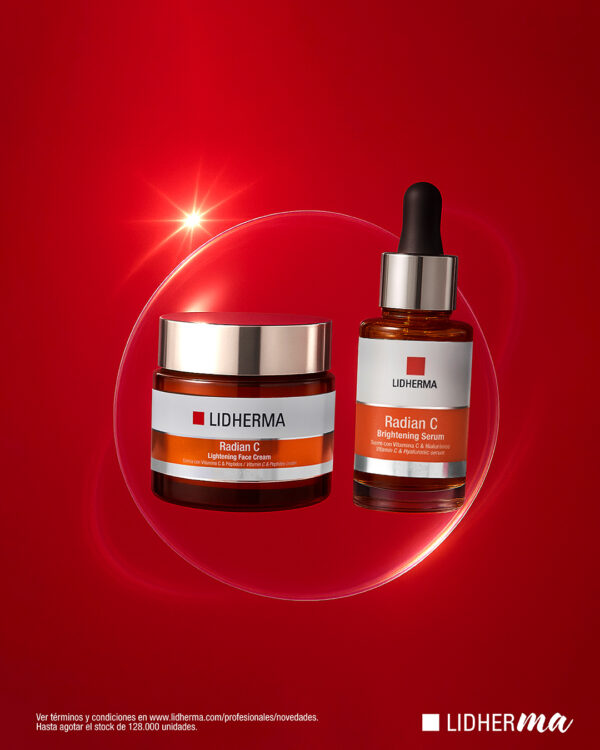 Promo LIDHERMA -DDM - DUO Radian C Serum + Cream + Caja de REGALO