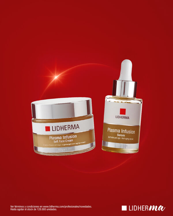 Promo LIDHERMA -DDM - DUO Plasma Serum + Soft Cream + Caja de REGALO