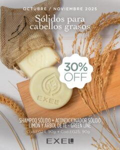 Promo EXEL - Sólidos para Cabellos Grasos Sh + Acondicionador Limon y Arbol de Té20% off