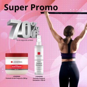 Promo Formula Scrub Corporal + Drenante al 70% Off