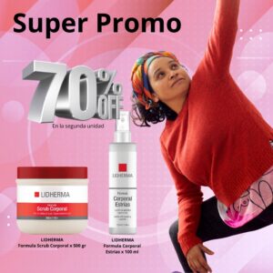 Promo Formula Scrub Corporal + Estrias al 70% Off