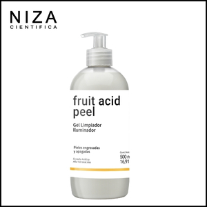 NIZA - Fruit Acid Peel Gel Limpieza - Gel De Limpieza Iluminador x 500ml