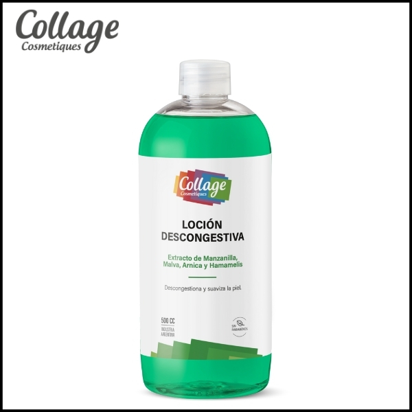 COLLAGE - Loción Descongestiva Con Extracto de Manzanilla, Malva, Arnica y Hamamelis x 500 ml