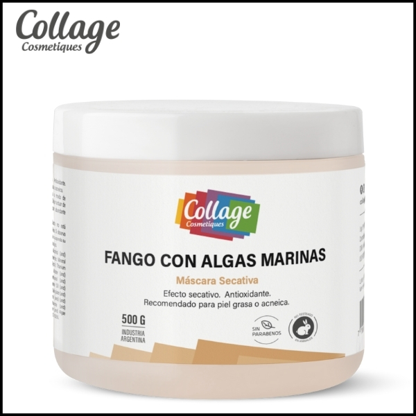 COLLAGE - Fango Con Algas Marinas - Máscara Secativa x 500 ml