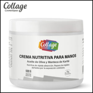COLLAGE - Crema Nutritiva Para Manos Con Aceite de Oliva y Manteca de Karité x 500 ml