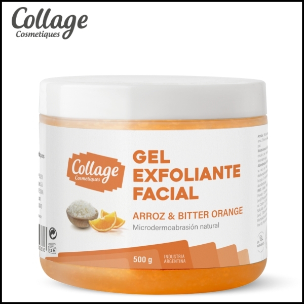 COLLAGE - Gel Exfoliante Facial Detox Con Partículas de Arroz x 500 ml