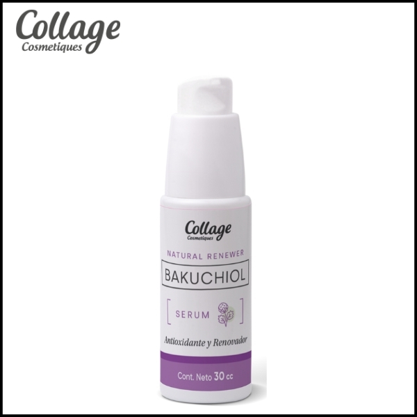 COLLAGE - Serum Bakuchiol y Niacinamida, Vitamina E, Aloe Vera, Vit.C Estabilizada x 30 ml
