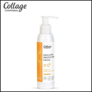 COLLAGE - Emulsión Protectora Facial Con Filtro Solar  Uva y Uvb, Vitamina E y Urea x 100 ml