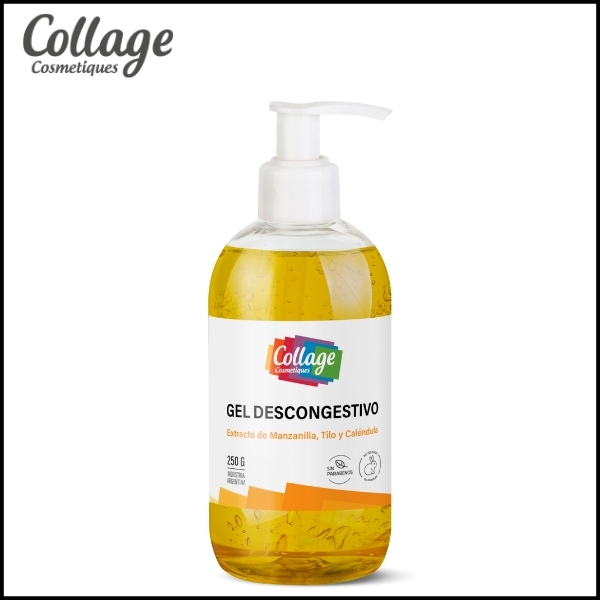 COLLAGE - Gel Descongestivo Máscara Con Extracto de Manzanilla, Tilo y Caléndula x 250 ml
