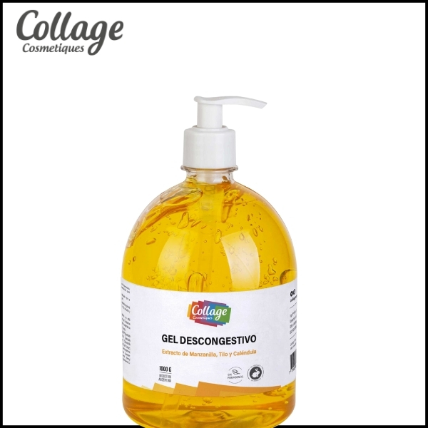 COLLAGE - Gel Descongestivo Máscara Con Extracto de Manzanilla, Tilo y Caléndula x 1000 ml