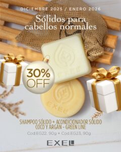 Promo EXEL - 30% Off Sólidos Sh y Enjuague Normales