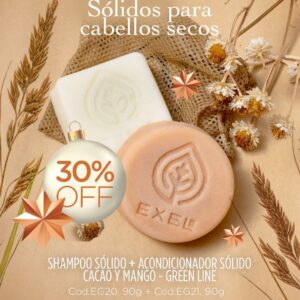 Promo EXEL - 30% Off Sólidos Sh y Enjuague Secos