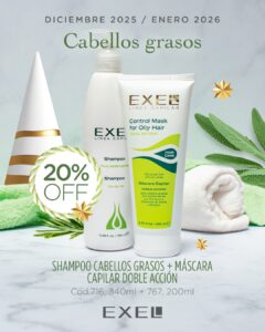 Promo EXEL - 20% Off Cabellos Grasos Sh +Mascara Capilar