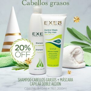 Promo EXEL - 20% Off Cabellos Grasos Sh +Mascara Capilar