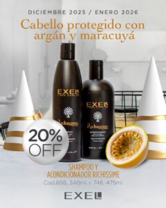 Promo EXEL - 20% Off Cabellos Protegido Argán y Maracuyá Sh +Acond. Capilar Richissime