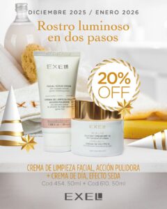 Promo EXEL - 20% Off Rostro Luminoso Cr Pulidors facial + Cr Día Seda