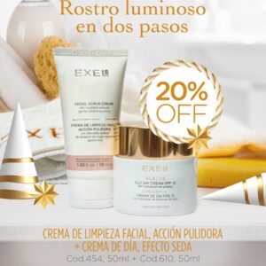 Promo EXEL - 20% Off Rostro Luminoso Cr Pulidors facial + Cr Día Seda