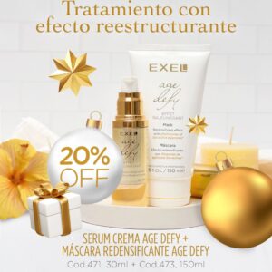 Promo EXEL - 20% Off Tratamiento Efecto Reestructurante Serum Crema + Mascara Age-Defy