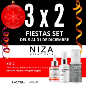 Promo NIZA 3x2 - Kit 2 Skintherapy Renew + Hialuronico y Vita C de REGALO Revive Cream x 100 g