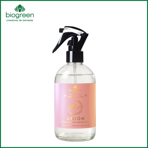 BIOGREEN - Aromatizante de Ambientes Esencia de Armonizacion Unión 300ml