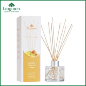 BIOGREEN - Difusor de Aromas Jengibre, Limon y Rosas 100 Ml