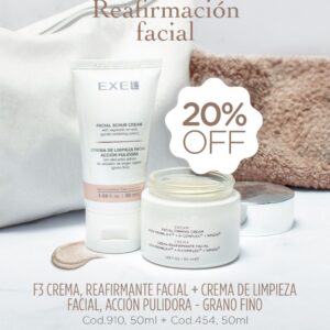 Promo EXEL - Rostro Luminoso, Cr de Limpieza Pulidora x 50 ml + Cr de Día Efecto Seda