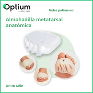 OPTIUM - GEL POLIMERO - Almohadilla Metatarsal Anatomica