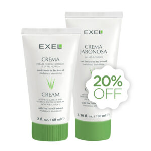 Promo EXEL - Crema + Crema Jabonosa para piel con Acné 20% Off