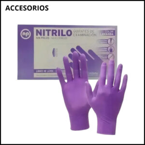 DESCARTABLE - Guantes de Nitrilo Violeta m - 100u