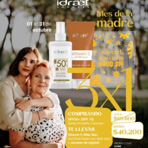 IDRAET - 3X1 Comprando el SPF 50+ Spray Te llevas un After Sun + Neceser