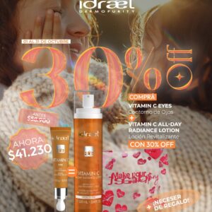 IDRAET - Vitamin C Eye + Vitamin C All Day Radiant Lotion con un 30% Off